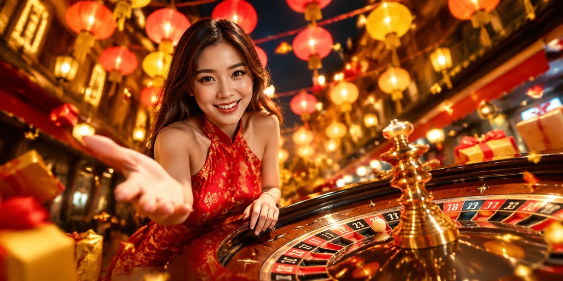 Trò chơi live casino Roulette với hình ảnh đèn lồng Hội An